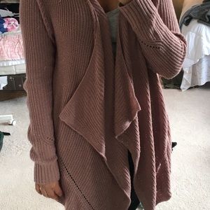 Purple/pink Knit Medium Cardigan
